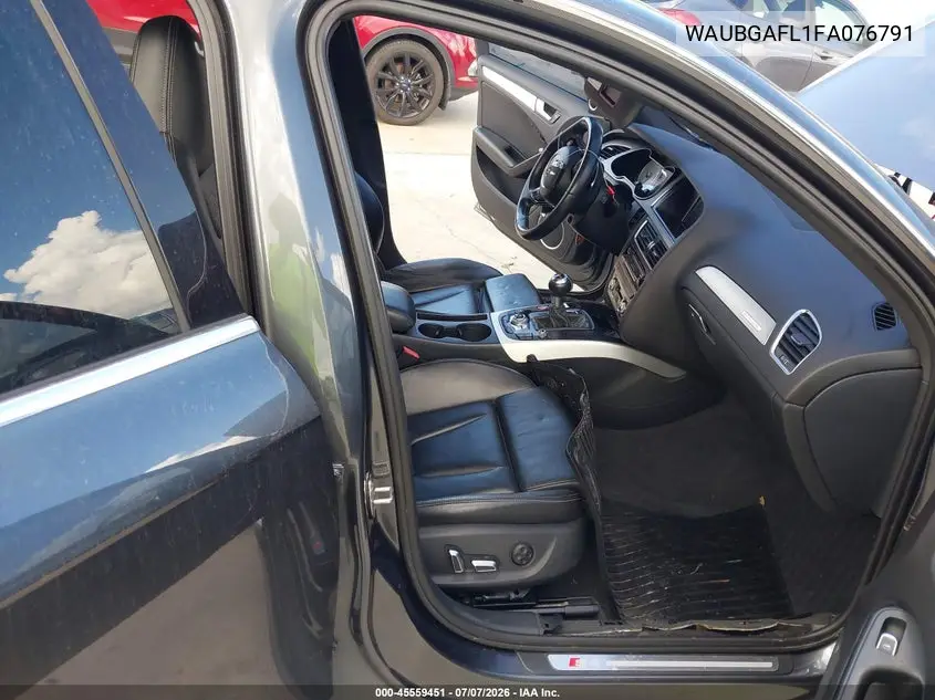 2015 Audi S4 3.0T Premium Plus VIN: WAUBGAFL1FA076791 Lot: 45559451