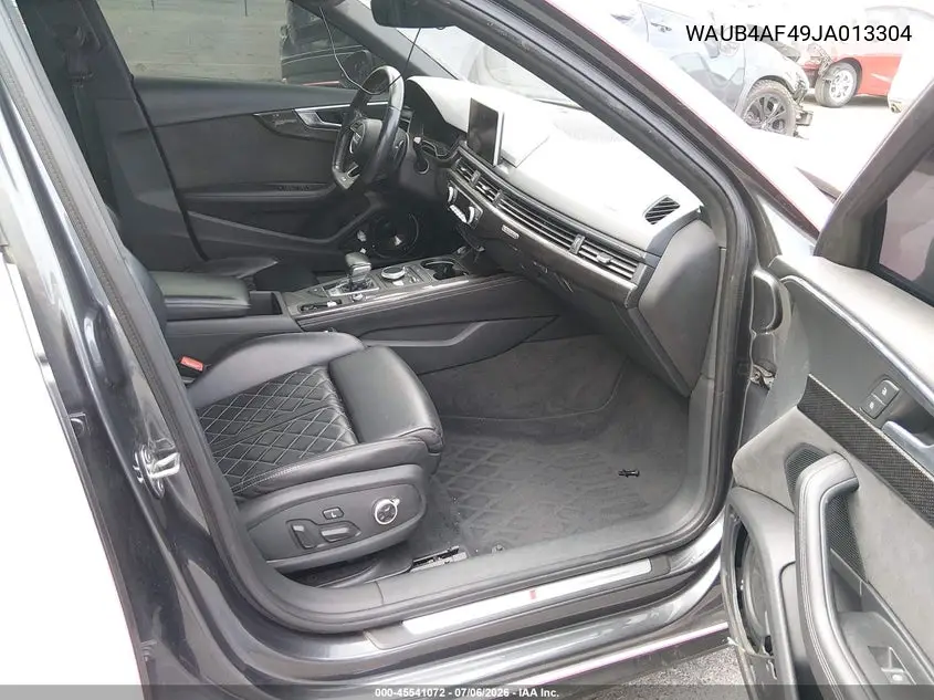 2018 Audi S4 3.0T Premium Plus VIN: WAUB4AF49JA013304 Lot: 45541072