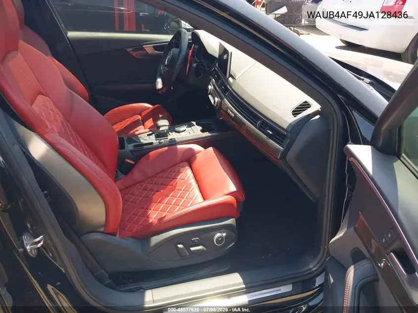 2018 Audi S4 3.0T Premium Plus VIN: WAUB4AF49JA128436 Lot: 45577626