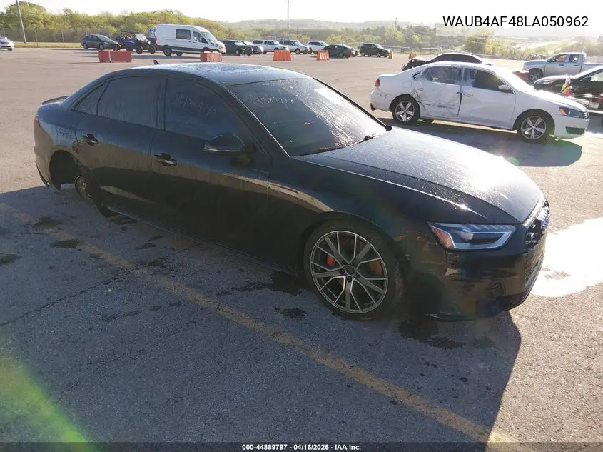 2020 Audi S4 Premium Plus Tfsi Quattro Tiptronic VIN: WAUB4AF48LA050962 Lot: 44889797