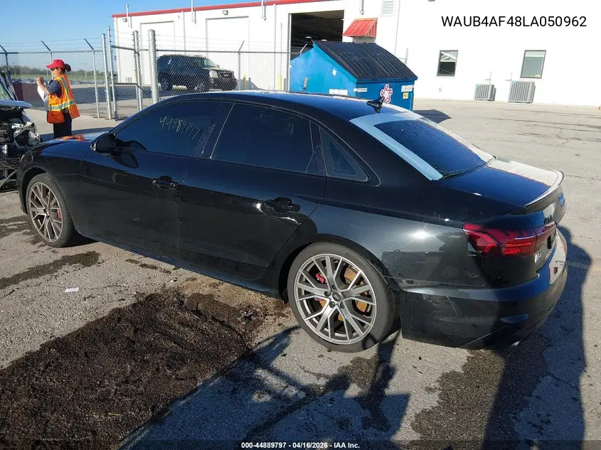 2020 Audi S4 Premium Plus Tfsi Quattro Tiptronic VIN: WAUB4AF48LA050962 Lot: 44889797