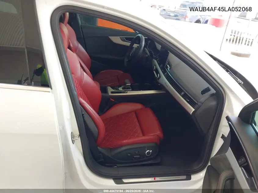 2020 Audi S4 Premium Plus Tfsi Quattro Tiptronic VIN: WAUB4AF45LA052068 Lot: 45475194
