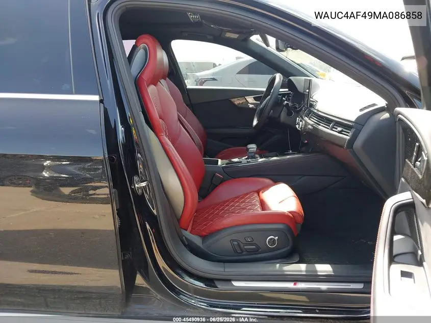 2021 Audi S4 Prestige Tfsi Quattro Tiptronic VIN: WAUC4AF49MA086858 Lot: 45490936