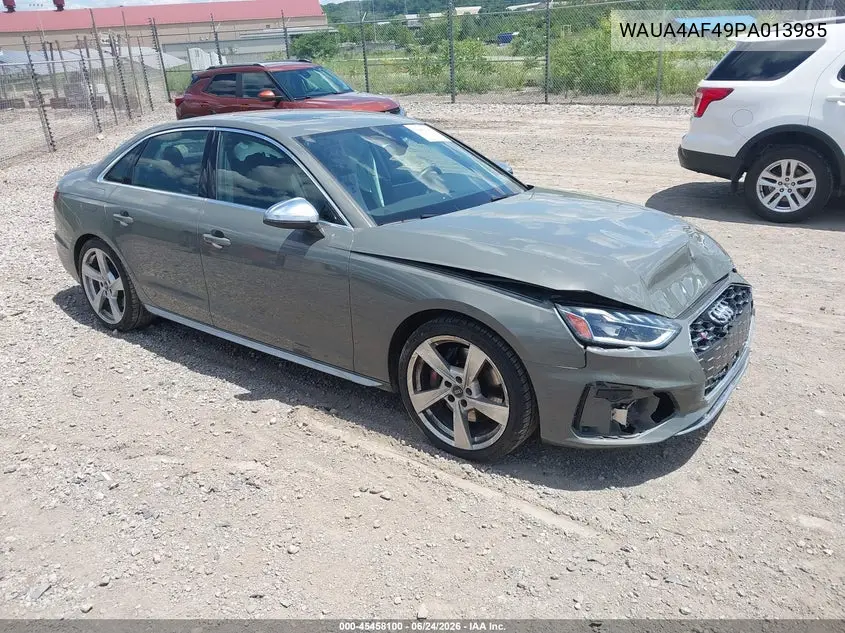 2023 Audi S4 Premium Tfsi Quattro Tiptronic VIN: WAUA4AF49PA013985 Lot: 45458100