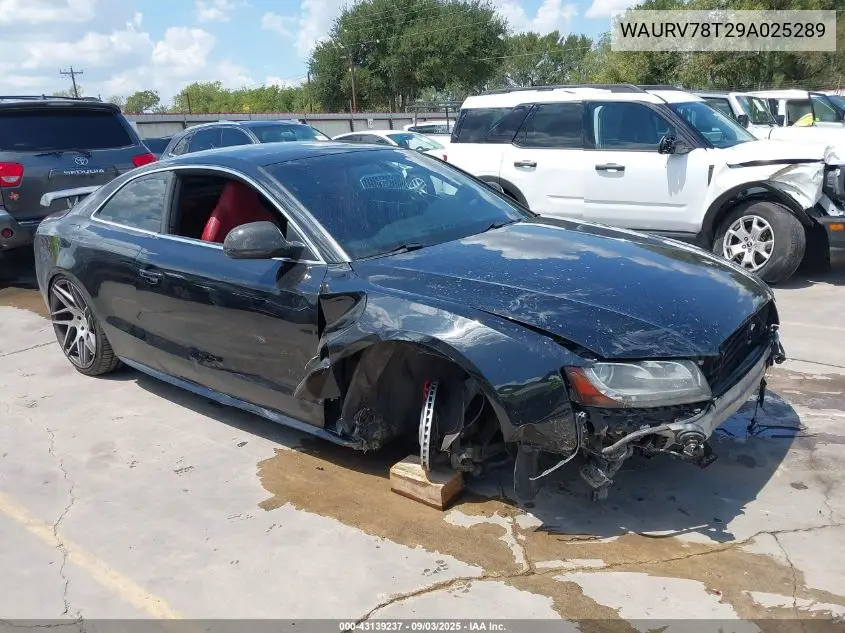 WAURV78T29A025289 2009 Audi S5 4.2L