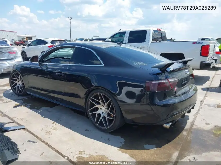 WAURV78T29A025289 2009 Audi S5 4.2L