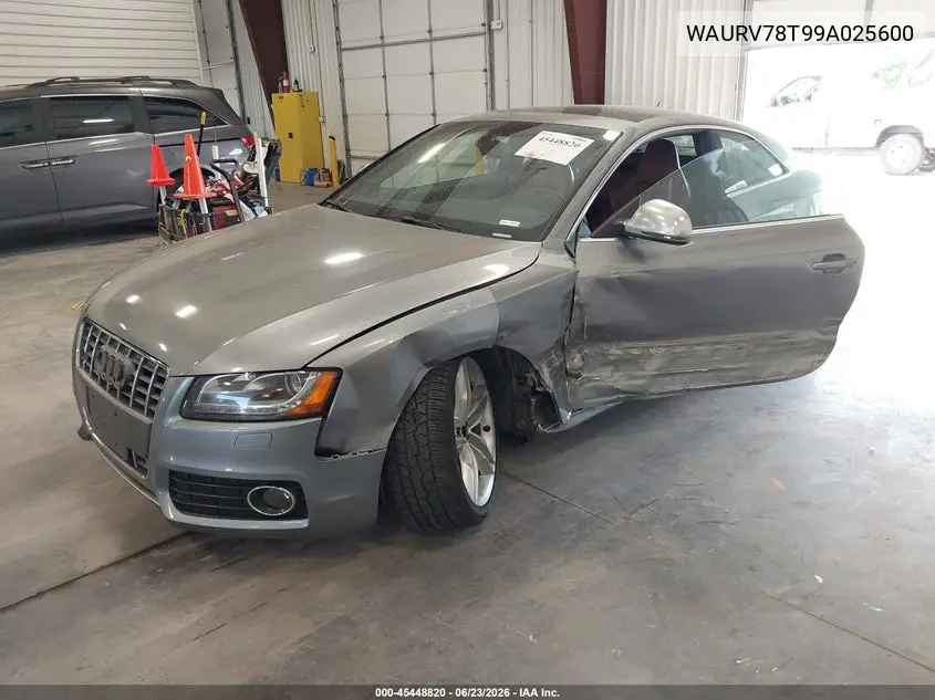 2009 Audi S5 4.2L VIN: WAURV78T99A025600 Lot: 45448820