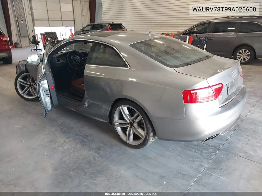 2009 Audi S5 4.2L VIN: WAURV78T99A025600 Lot: 45448820