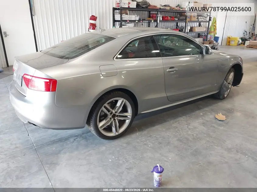 2009 Audi S5 4.2L VIN: WAURV78T99A025600 Lot: 45448820