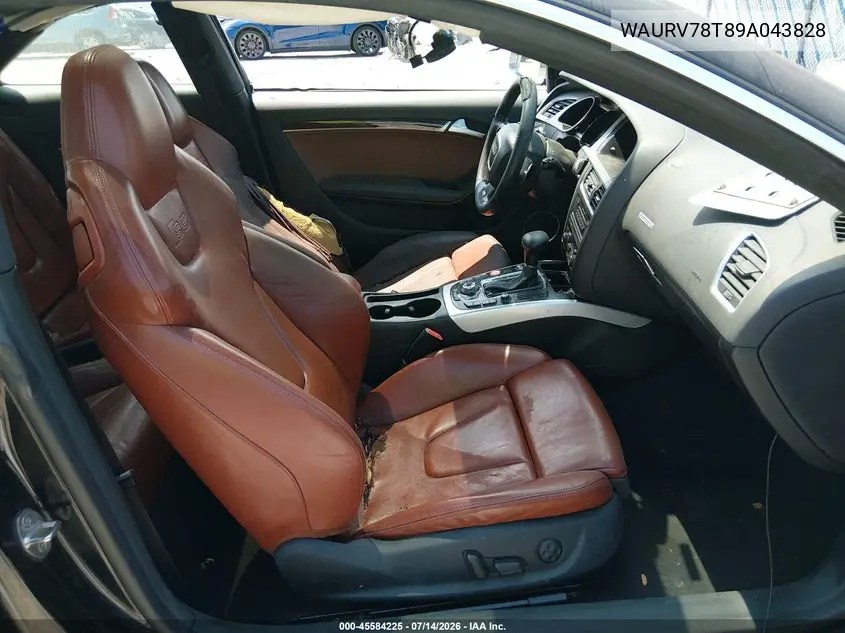 2009 Audi S5 4.2L VIN: WAURV78T89A043828 Lot: 45584225