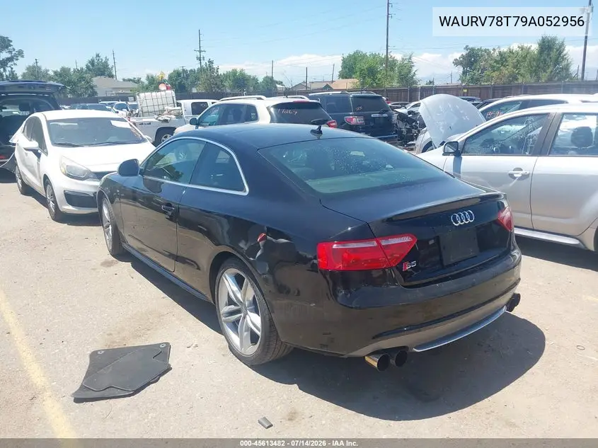 2009 Audi S5 4.2L VIN: WAURV78T79A052956 Lot: 45613482