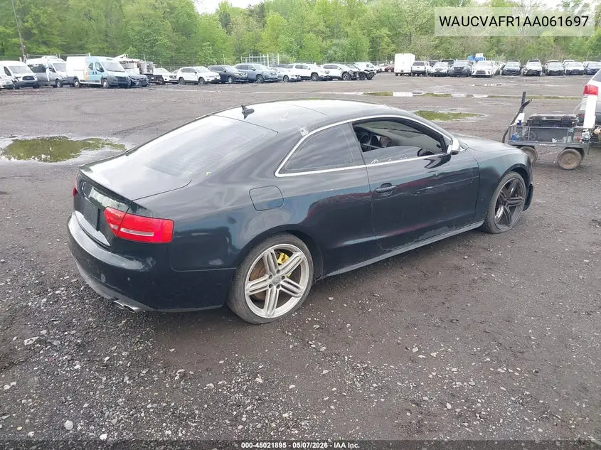 2010 Audi S5 4.2 Premium Plus VIN: WAUCVAFR1AA061697 Lot: 45021895
