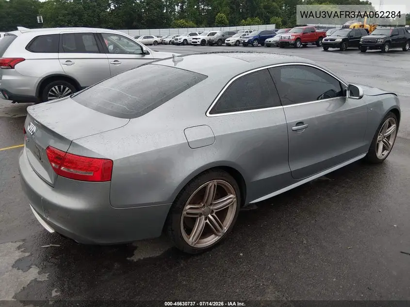 2010 Audi S5 4.2 Premium Plus VIN: WAU3VAFR3AA062284 Lot: 45630737