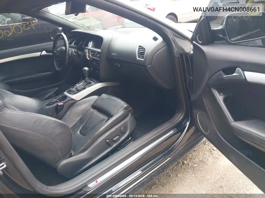 2012 Audi S5 3.0 Premium Plus VIN: WAUVGAFH4CN008661 Lot: 45060495