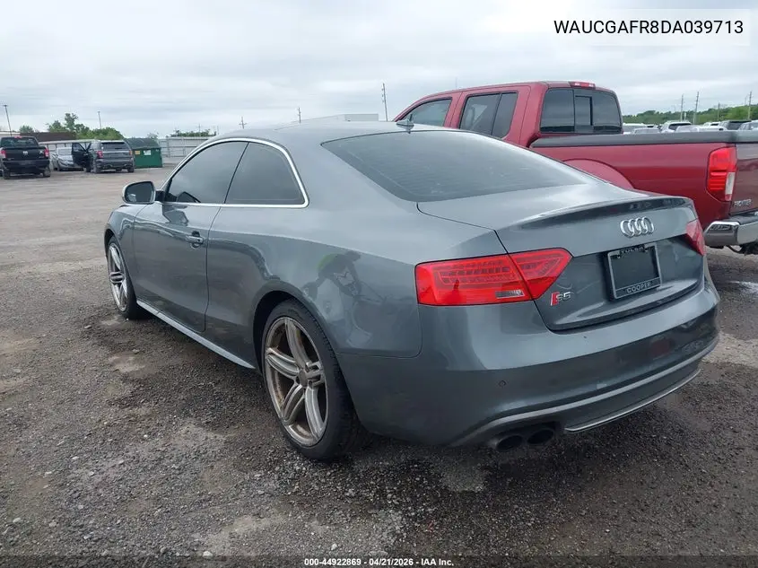 2013 Audi S5 3.0T Premium Plus VIN: WAUCGAFR8DA039713 Lot: 44922869