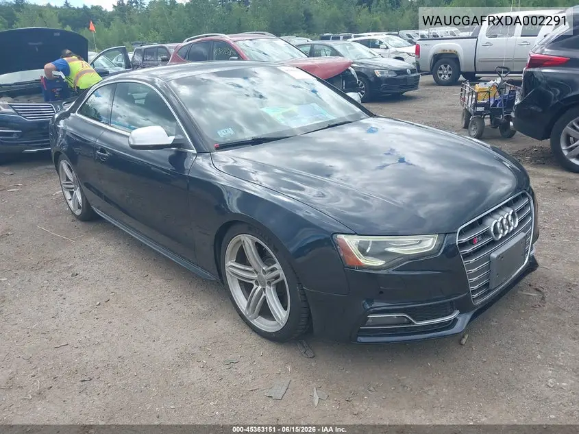 2013 Audi S5 3.0T Premium Plus VIN: WAUCGAFRXDA002291 Lot: 45363151