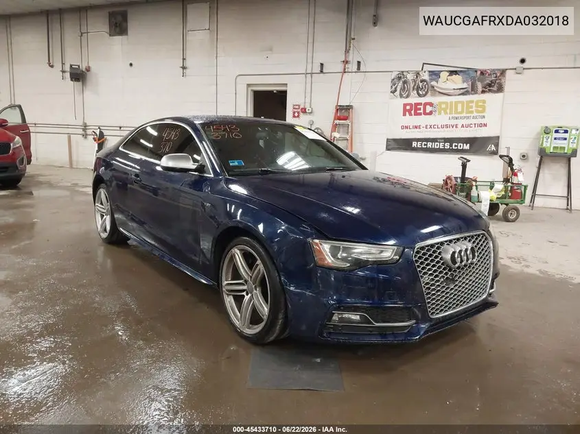 2013 Audi S5 3.0T Premium Plus VIN: WAUCGAFRXDA032018 Lot: 45433710