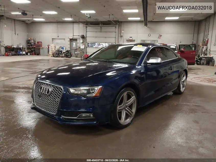 2013 Audi S5 3.0T Premium Plus VIN: WAUCGAFRXDA032018 Lot: 45433710