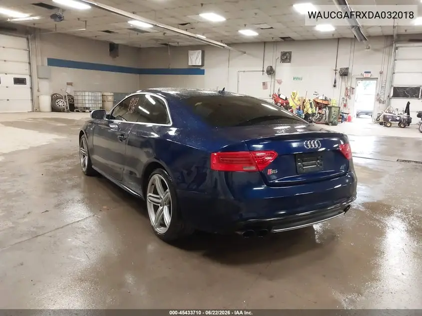 2013 Audi S5 3.0T Premium Plus VIN: WAUCGAFRXDA032018 Lot: 45433710