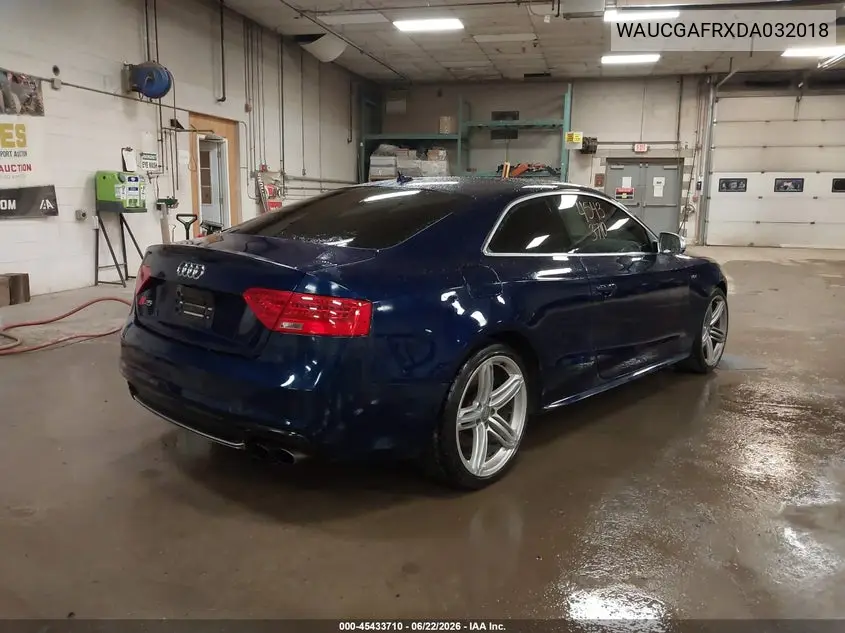 2013 Audi S5 3.0T Premium Plus VIN: WAUCGAFRXDA032018 Lot: 45433710