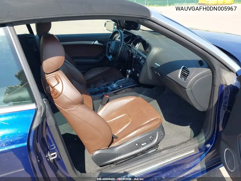2013 Audi S5 3.0T Premium Plus VIN: WAUVGAFH0DN005967 Lot: 45506400