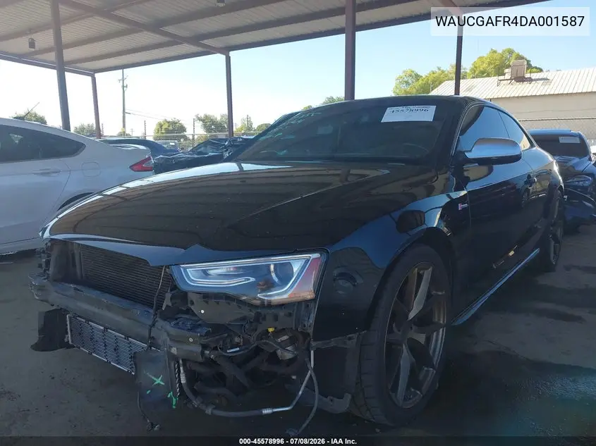 2013 Audi S5 3.0T Premium Plus VIN: WAUCGAFR4DA001587 Lot: 45578996