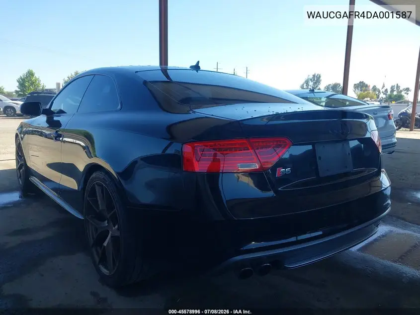 2013 Audi S5 3.0T Premium Plus VIN: WAUCGAFR4DA001587 Lot: 45578996