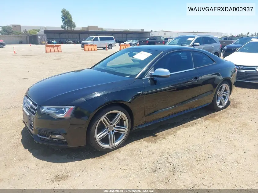 2013 Audi S5 3.0T Premium Plus VIN: WAUVGAFRXDA000937 Lot: 45579670