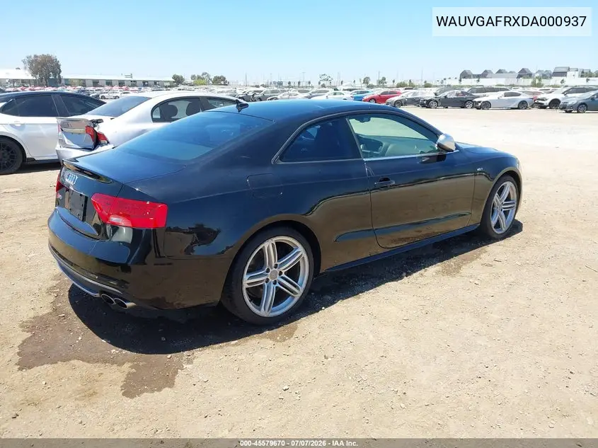 2013 Audi S5 3.0T Premium Plus VIN: WAUVGAFRXDA000937 Lot: 45579670