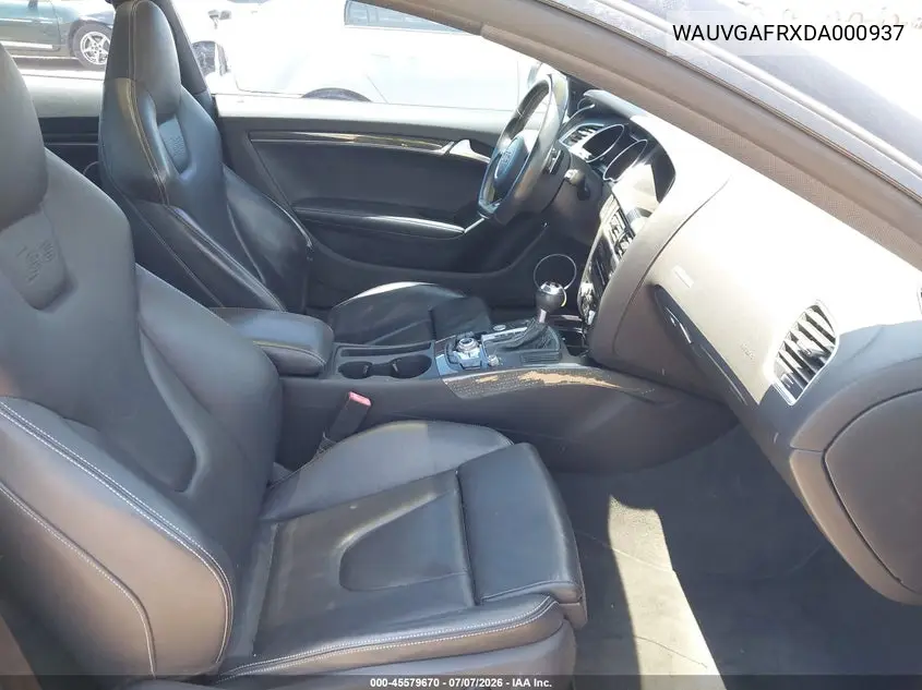 2013 Audi S5 3.0T Premium Plus VIN: WAUVGAFRXDA000937 Lot: 45579670