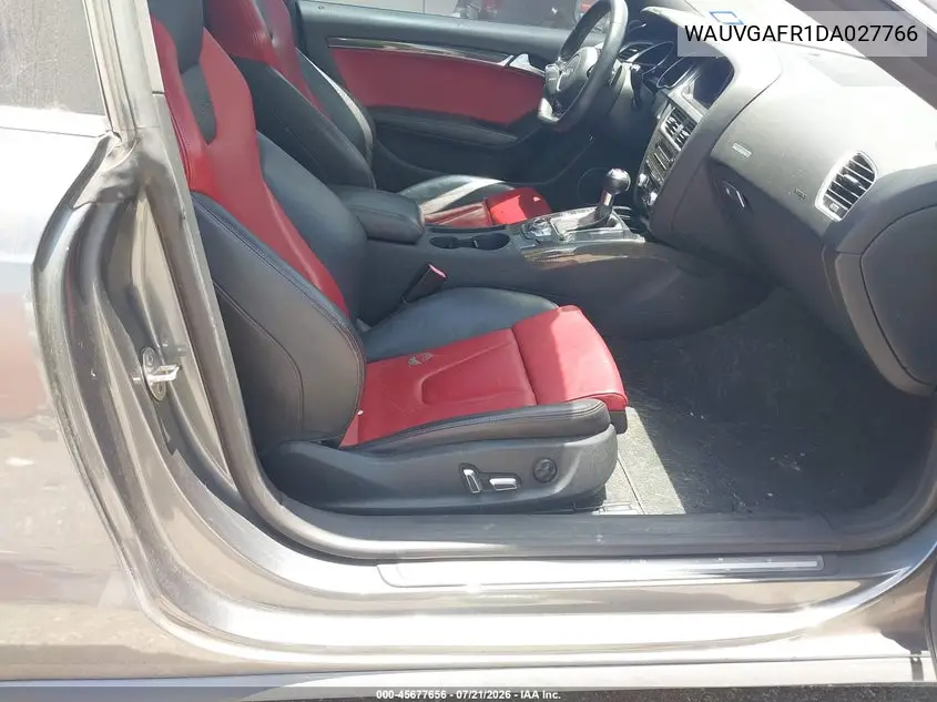 2013 Audi S5 3.0T Premium Plus VIN: WAUVGAFR1DA027766 Lot: 45677656
