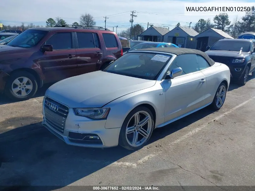 2014 Audi S5 3.0T Premium Plus VIN: WAUCGAFH1EN010250 Lot: 38677652