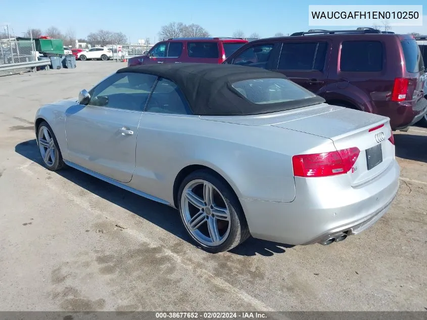 2014 Audi S5 3.0T Premium Plus VIN: WAUCGAFH1EN010250 Lot: 38677652