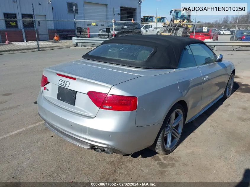 2014 Audi S5 3.0T Premium Plus VIN: WAUCGAFH1EN010250 Lot: 38677652