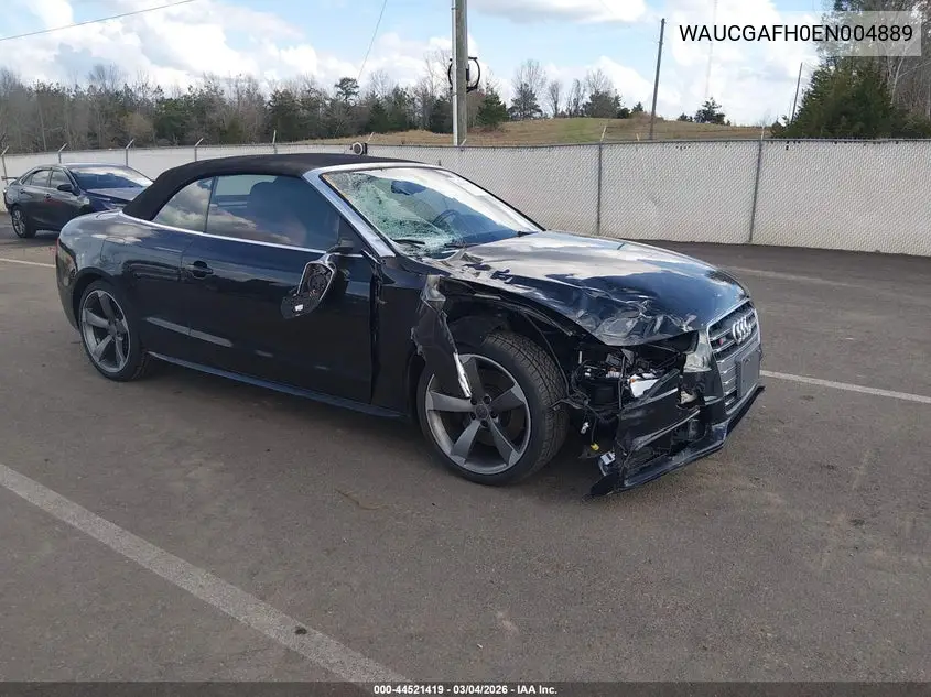 2014 Audi S5 3.0T Premium Plus VIN: WAUCGAFH0EN004889 Lot: 44521419
