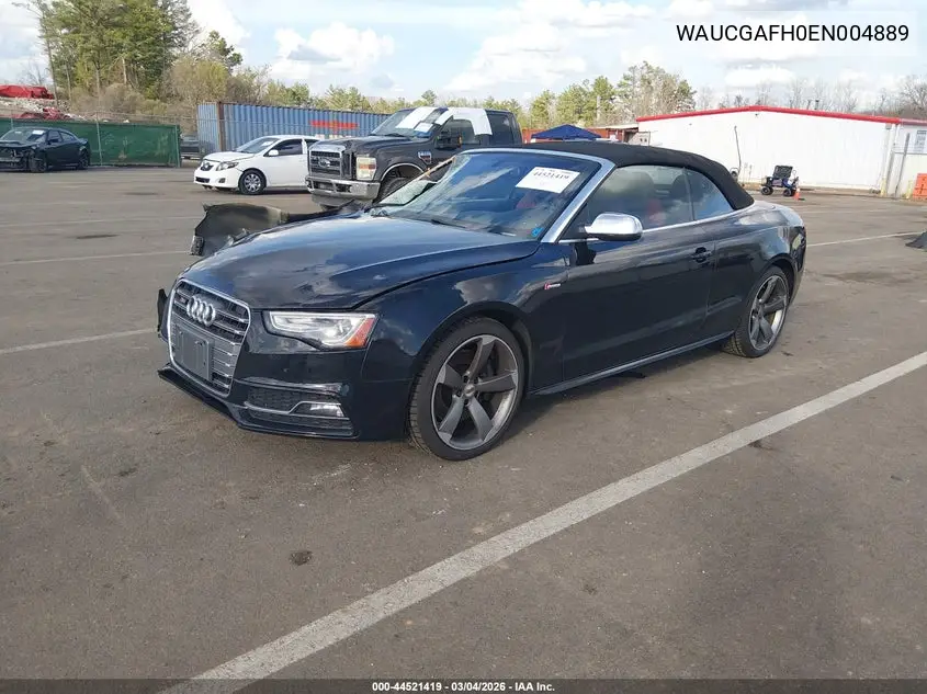 2014 Audi S5 3.0T Premium Plus VIN: WAUCGAFH0EN004889 Lot: 44521419