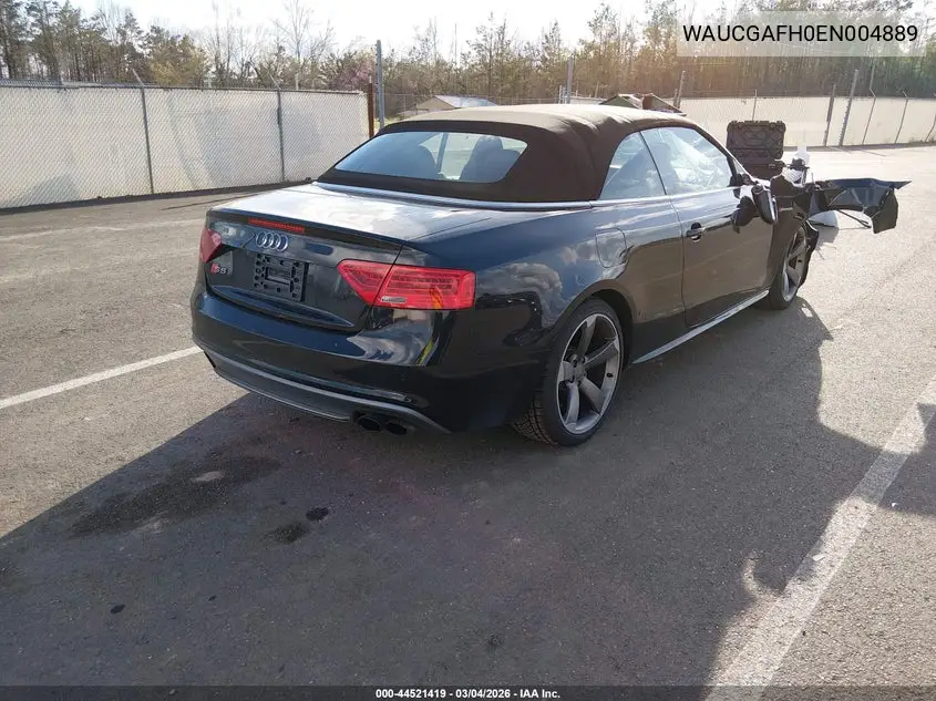2014 Audi S5 3.0T Premium Plus VIN: WAUCGAFH0EN004889 Lot: 44521419