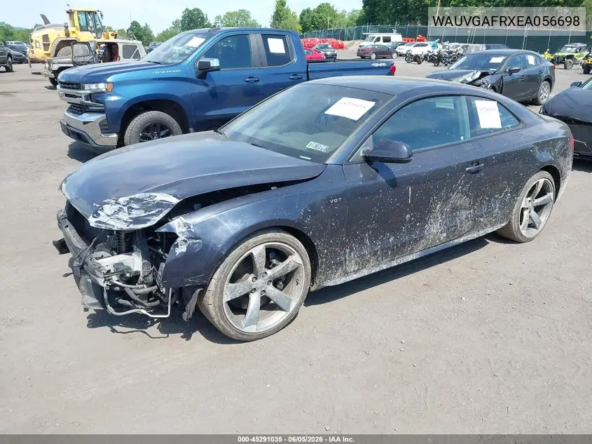 2014 Audi S5 3.0T Premium Plus VIN: WAUVGAFRXEA056698 Lot: 45291035
