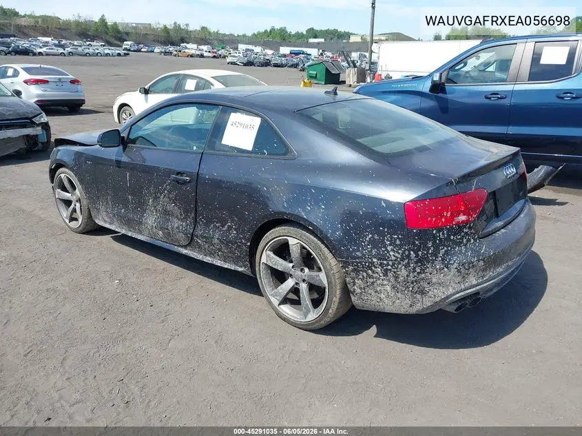 2014 Audi S5 3.0T Premium Plus VIN: WAUVGAFRXEA056698 Lot: 45291035