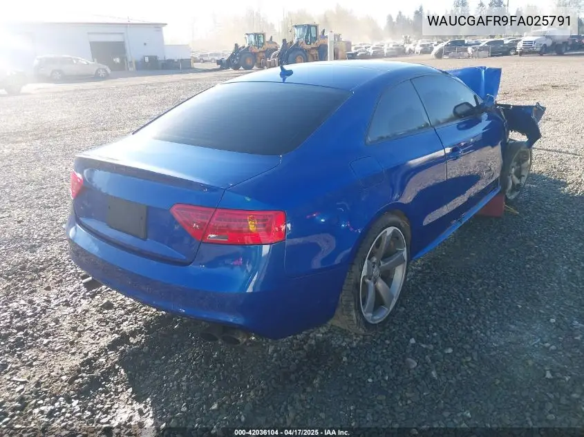 2015 Audi S5 3.0T Premium Plus VIN: WAUCGAFR9FA025791 Lot: 42036104