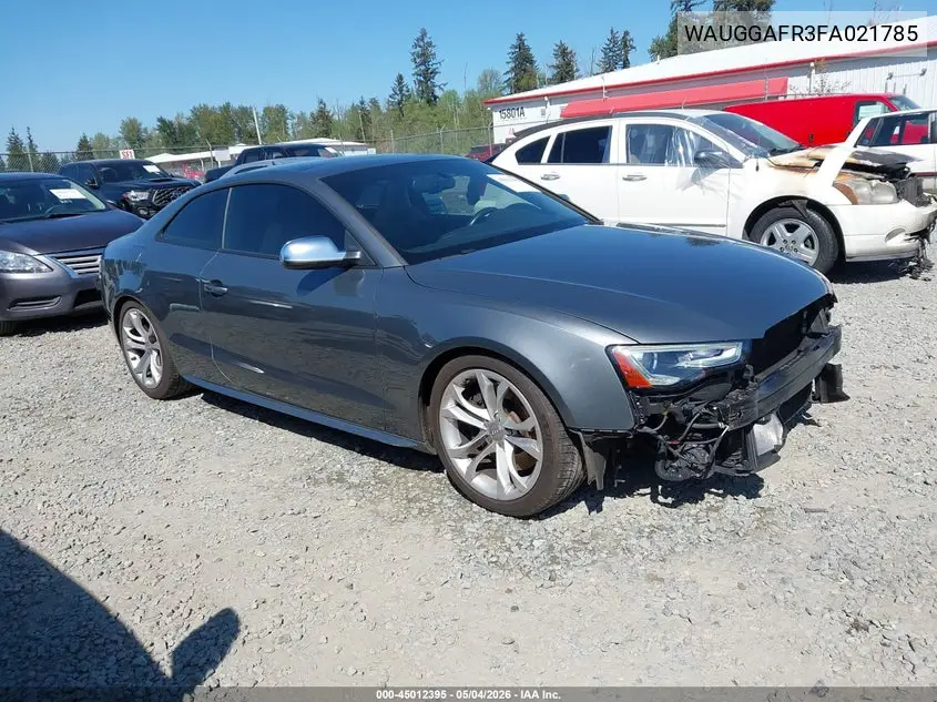 2015 Audi S5 3.0T Premium Plus VIN: WAUGGAFR3FA021785 Lot: 45012395