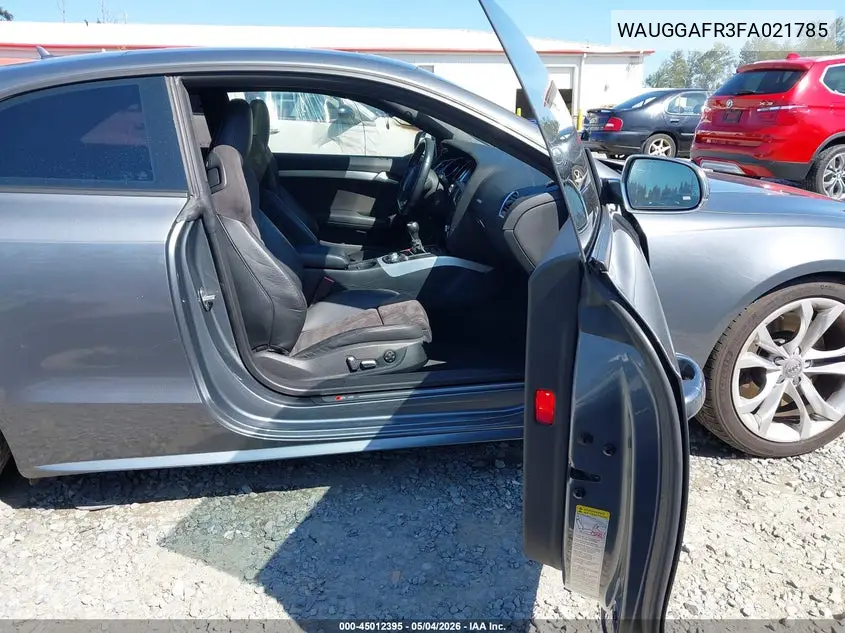 2015 Audi S5 3.0T Premium Plus VIN: WAUGGAFR3FA021785 Lot: 45012395