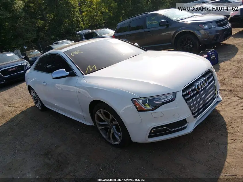 2015 Audi S5 3.0T Premium Plus VIN: WAUCGAFR0FA014162 Lot: 45564353