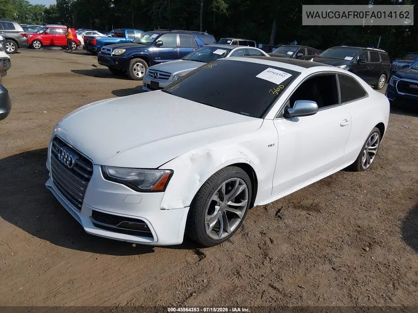 2015 Audi S5 3.0T Premium Plus VIN: WAUCGAFR0FA014162 Lot: 45564353