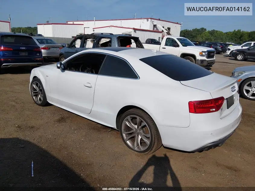 2015 Audi S5 3.0T Premium Plus VIN: WAUCGAFR0FA014162 Lot: 45564353