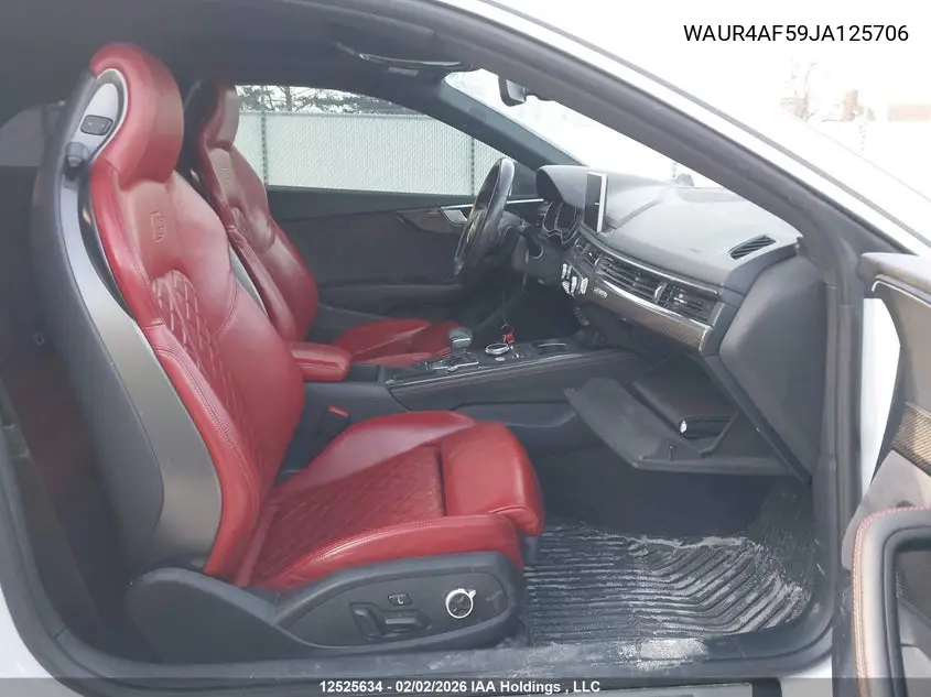 2018 Audi S5 3.0T Technik VIN: WAUR4AF59JA125706 Lot: 12525634