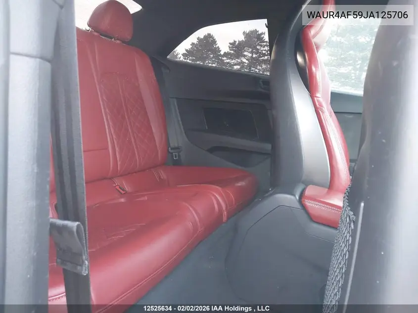 2018 Audi S5 3.0T Technik VIN: WAUR4AF59JA125706 Lot: 12525634