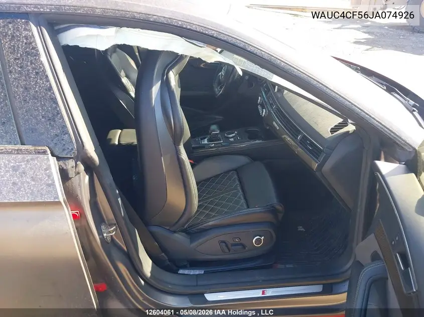 2018 Audi S5 3.0T Technik VIN: WAUC4CF56JA074926 Lot: 12604061