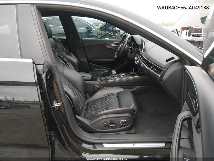 2018 Audi S5 3.0T Premium Plus VIN: WAUB4CF56JA049133 Lot: 44816325