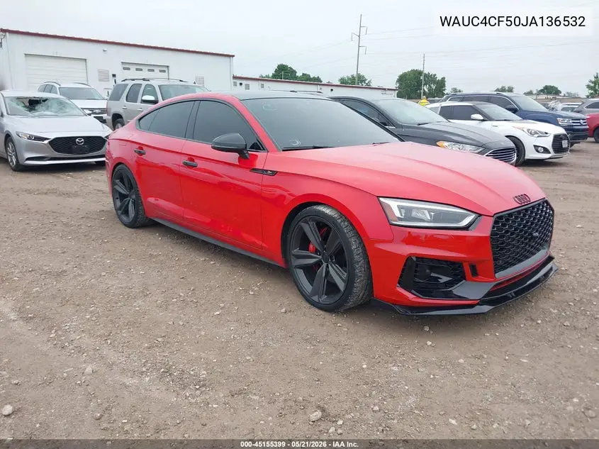 2018 Audi S5 3.0T Premium Plus VIN: WAUC4CF50JA136532 Lot: 45155399